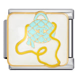 Exquisite Bag Series Italian Module Bracelet Color Welding Pattern DIY Personalized Bracelet Valentine's Day Gift