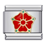 New Flower Series Titanium Steel Bracelet Welding Pattern Drip Oil DIY Italian Module Bracelet Strap Chain Wholesale