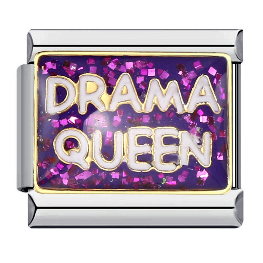 Sparkling Powder Series English Week Italian Module Bracelet Titanium Steel Welding DIY Splicing Elastic Bracelet