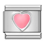 Titanium Steel Love Butterfly Stamping Pattern Color Drip Oil DIY Italian Module Bracelet Italian Charm Reference Knowledge 70/1000 T