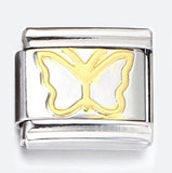 New Titanium Steel Purple English Letter DIY Italian Module Bracelet Alphebat