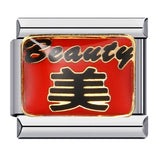 New Titanium Steel Gold Plated Welding Drip Oil DIY Italian Module Bracelet Italian Charm Bracelet