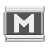 Laser Engraved 26 English Letters Italian Module Bracelet Stainless Steel Bracelet Italian Bracelet