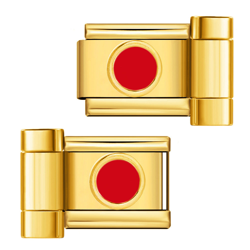 New Oil Drop Pattern DIY Watch with Connector Italian Module Bracelet Assembly and Splicing Bracelet Tool