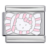 New Cute Cartoon Pattern Italian Module Bracelet Titanium Steel Gold Plated Welding DIY Strap Chain Bracelet