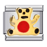 Italian Module Bracelet Stainless Steel Welding Drip Oil Animal Pattern DIY Free Splicing Combination Bracelet Accessories