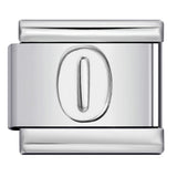 New titanium steel concave convex Arabic numerals DIY Italian module bracelet Italian Module