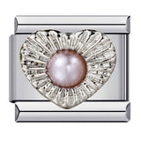 Inlaid New Titanium Steel Welding Oil Drop DIY Italian Module Bracelet Italian Charm Bracelet