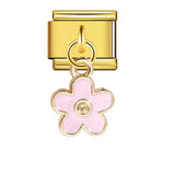 New Pearl Gemstone Hook Pendant Italian Module Bracelet DIY Elastic Splicing Stainless Steel Bracelet