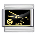 New Image Printing 12 Constellation Italian Module Bracelet Titanium Steel Welding DIY Elastic Personalized Bracelet