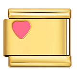 Gold and Silver Stamping Pattern Italian Module Bracelet Titanium Steel Drip Oil DIY Splicing Bracelet Wholesale