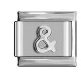 Titanium Steel Gold Silver Stamping Pattern DIY Italian Module Bracelet Italian Charm Bracelet