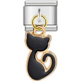 Cross Border Hot Selling Hook Pendant Italian Module Bracelet DIY Elastic Drip Oil Splicing Stainless Steel Bracelet