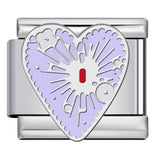 New Love Pentagram Italian Module Bracelet Titanium Steel Welding Drip Oil DIY Bracelet Little Fairy Gift