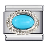 Italian Modular Birthstone Bracelet Stainless Steel Welded Colorful Zircon DIY Stretch Bangle Fashion Jewelry