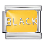 Personalized Pattern Italian Module Bracelet Stainless Steel Welding Drip Oil Cartoon DIY Elastic Splicing Bracelet