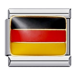 Flag, National Flag, Italian Module, Bracelet, Stainless Steel, Gold-plated, Oil Dripping, Welding Pattern, DIY Bracelet Wholesale