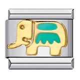 Stainless Steel Welding Drip Oil Animal DIY Italian Module Bracelet Italian Charm Bracelet