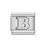 New Titanium Steel Gold Plated DIY Italian Charm Bracelet with Alphabet Letters Customizable Fashion Jewelry