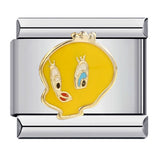 New Cute Animal Italian Modular Bracelet Titanium Steel Welding Oil Drip Cartoon DIY Fashion Wristband