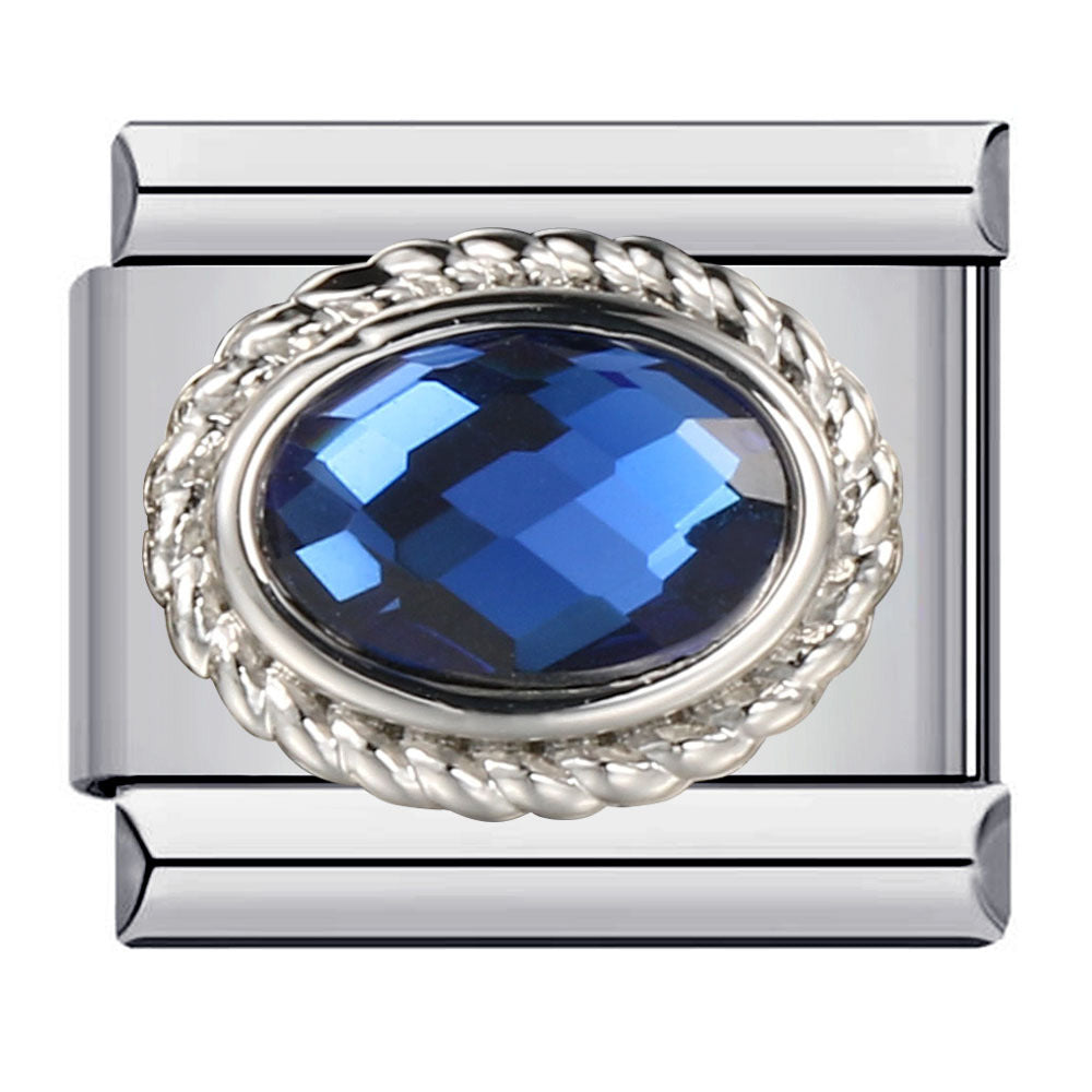 Italian Modular Birthstone Bracelet Stainless Steel Welded Colorful Zircon DIY Stretch Bangle Fashion Jewelry