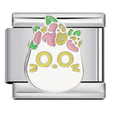 Pet Crowd Elements Italian Module Bracelet Welding Pattern Drip Oil DIY Elastic Splicing Stainless Steel Bracelet