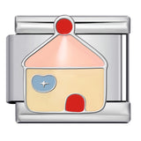 New Cartoon Animation Gold-plated Oil Drop DIY Italian Module Bracelet with Personalized Welding Pattern Stainless Steel Bracelet