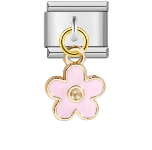 Cross Border Hot Selling Hook Pendant Italian Module Bracelet DIY Elastic Drip Oil Splicing Stainless Steel Bracelet