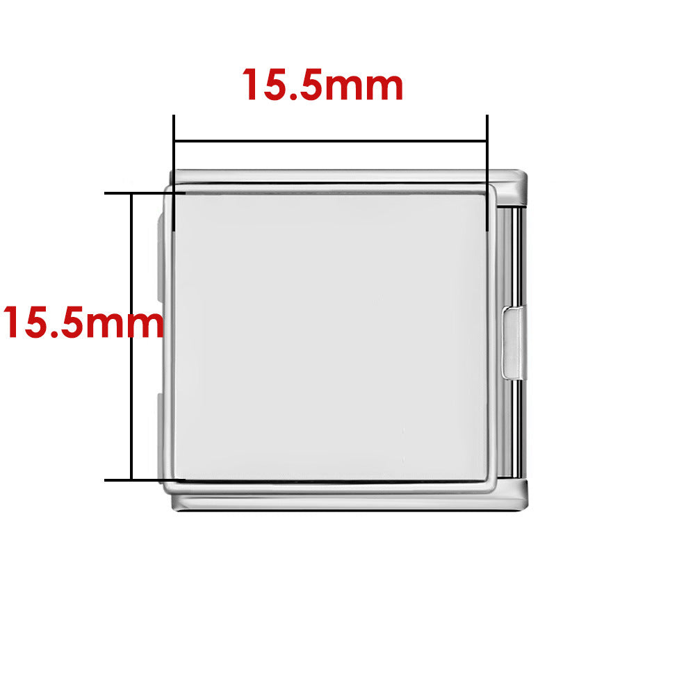 New Photo Empty Base Italian Module Bracelet Round Heart Shaped Titanium Steel DIY Free Splicing Bracelet Accessories