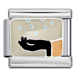 Personalized Pattern Italian Module Bracelet Stainless Steel Welding Drip Oil Cartoon DIY Elastic Splicing Bracelet