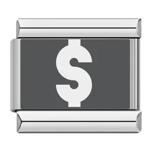 Laser Engraved 26 English Letters Italian Module Bracelet Stainless Steel Bracelet Italian Bracelet