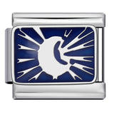 Italian Charm Bracelet Titanium Steel Welded Space Universe Series Italian Module Bracelet