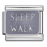 New DIY Italian Module Bracelet Titanium Steel Drip Oil Welding Pattern Strap Chain Fashion Splicing Strap Chain