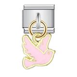 New Charm Pendant Series Italian Module Bracelet Single Hook Titanium Steel Elastic Splicing Strap Chain