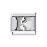 New Titanium Steel Gold Plated DIY Italian Charm Bracelet with Alphabet Letters Customizable Fashion Jewelry