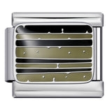 New Nail Art Series Titanium Steel Strap Chain Gold Plated Welding Drip Oil DIY Italian Module Bracelet Accessories Jewelry