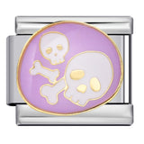 Halloween Element Fashion Module Bracelet Titanium Steel Hook Drip Oil DIY Pendant Italian Jewelry Accessories