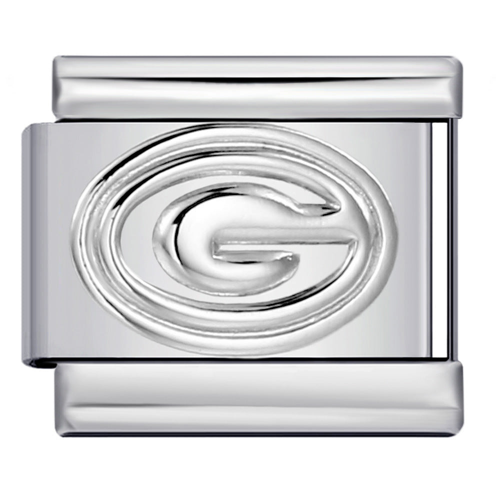 New Digital Symbol Series Italian Module Bracelet Stainless Steel Stamping DIY Elastic Bracelet Accessories Wholesale