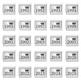 Crown Year Pattern Italian Module Bracelet Titanium Steel Laser Carving Bracelet Italian Bracelet