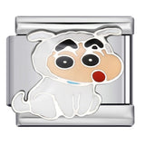 New Cartoon Character Italian Modular Bracelet Stainless Steel Welded DIY Stretch Link Bracelet