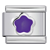 New Petal Stamping Series DIY Italian Module Bracelet Titanium Steel Gold Plated Drip Oil Splicing Strap Chain