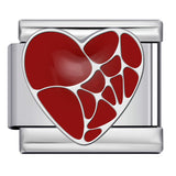 New Heart-shaped Titanium Steel Watch Strap Chain Gold-plated Welding Drip Oil DIY Italian Module Bracelet Accessories Wholesale