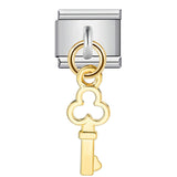 New Charm Pendant Series Italian Module Bracelet Single Hook Titanium Steel Elastic Splicing Strap Chain