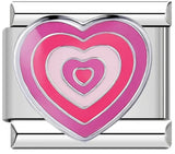 New Love Element Italian Module Bracelet Titanium Steel Gold Plated Drip Oil DIY Welding Pattern Bracelet Accessories