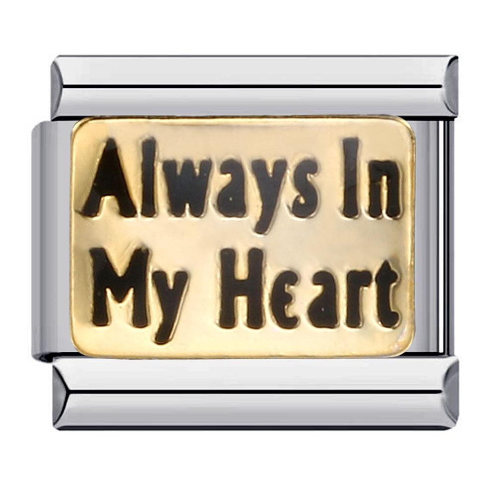 Italian Charm Fashion Stainless Steel Bracelet Gold Silver Welded Drip Oil DIY Modular Jewelry Wholesale