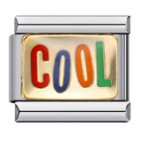 Good Mood Italian Module Bracelet DIY Welding Drip Oil Bracelet Elastic Splicing Stainless Steel Strap Chain