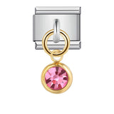 New Charm Pendant Series Italian Module Bracelet Single Hook Titanium Steel Elastic Splicing Strap Chain