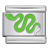 Stainless Steel Welding Drip Oil Animal Pattern DIY Italian Module Bracelet Free Splicing Elastic Accessories Wholesale