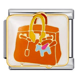 Exquisite Bag Series Italian Module Bracelet Color Welding Pattern DIY Personalized Bracelet Valentine's Day Gift