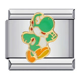 Classic Cartoon Character Italian Module Bracelet Titanium Steel Gold Plated Drip Oil DIY Welding Pattern Bracelet